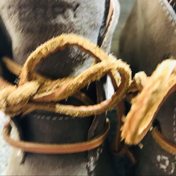 Sperry Top-Sider Stella Prow Women Ankle Wedge Bootie Suede Taupe STS96139 - Picture 3 of 10